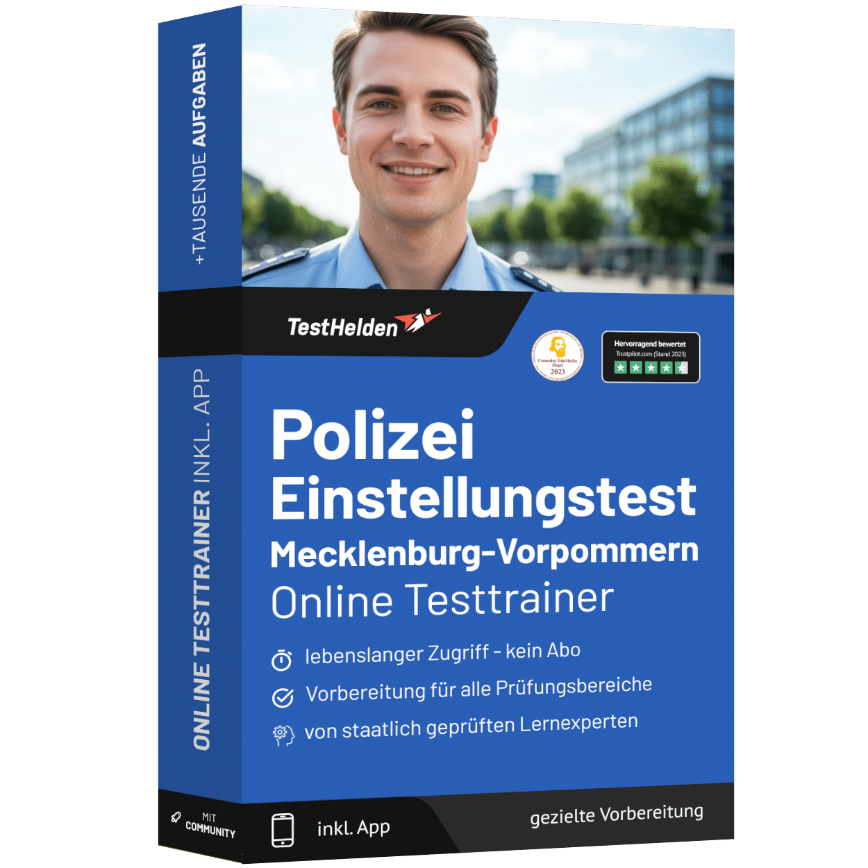 Polizei Mecklenburg-Vorpommern Einstellungstest 2026 üben - Online Testtrainer 1 Polizei Mecklenburg-Vorpommern Einstellungstest