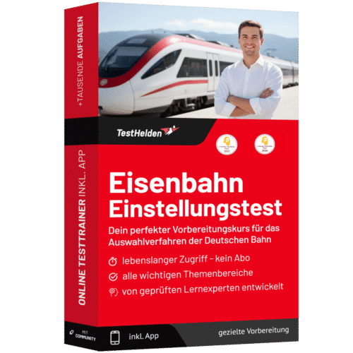 Eisenbahn Einstellungstest 2026 üben - Online Testtrainer