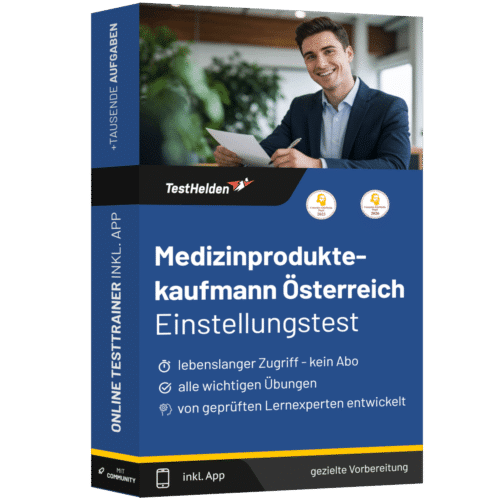 Medizinproduktekaufmann Österreich Einstellungstest 2026 üben - Online Testtrainer