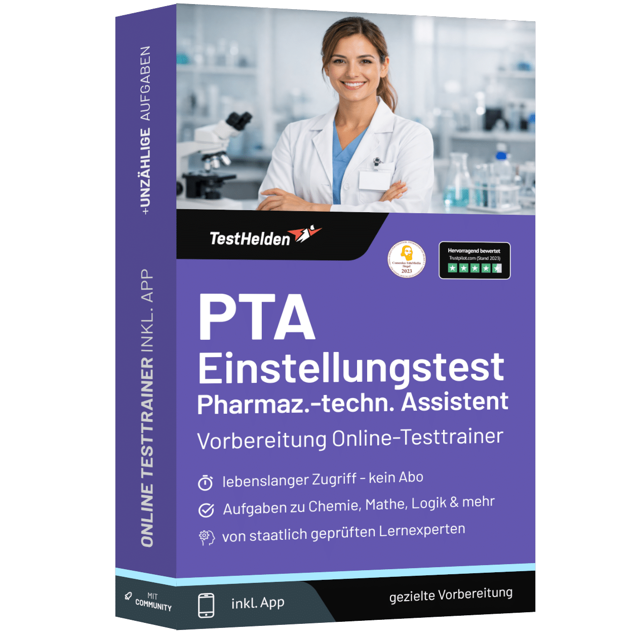 PTA Einstellungstest 2026 (Pharmazeutisch-technischer Assistent) - Online Testtrainer 1 PTA Einstellungstest