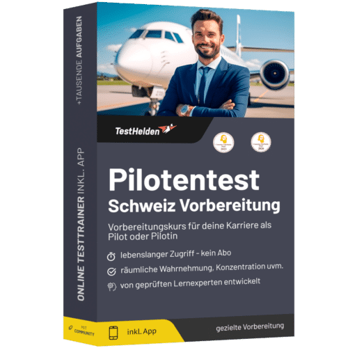 Piloten Eignungstest Vorbereitung Schweiz 2026 üben - Online Testtrainer