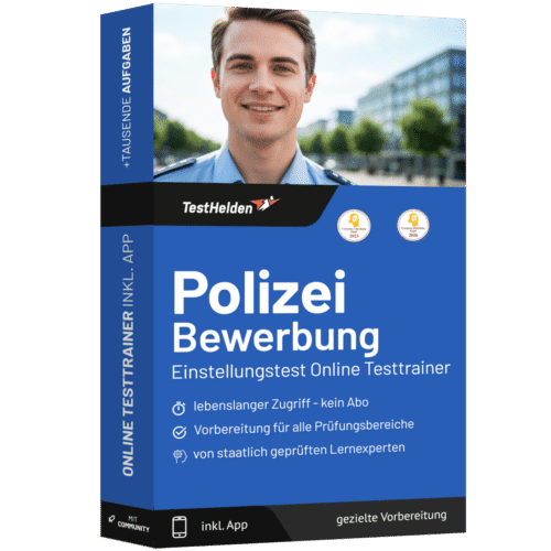 Bewerbung Polizei 2026 üben - Online Testtrainer