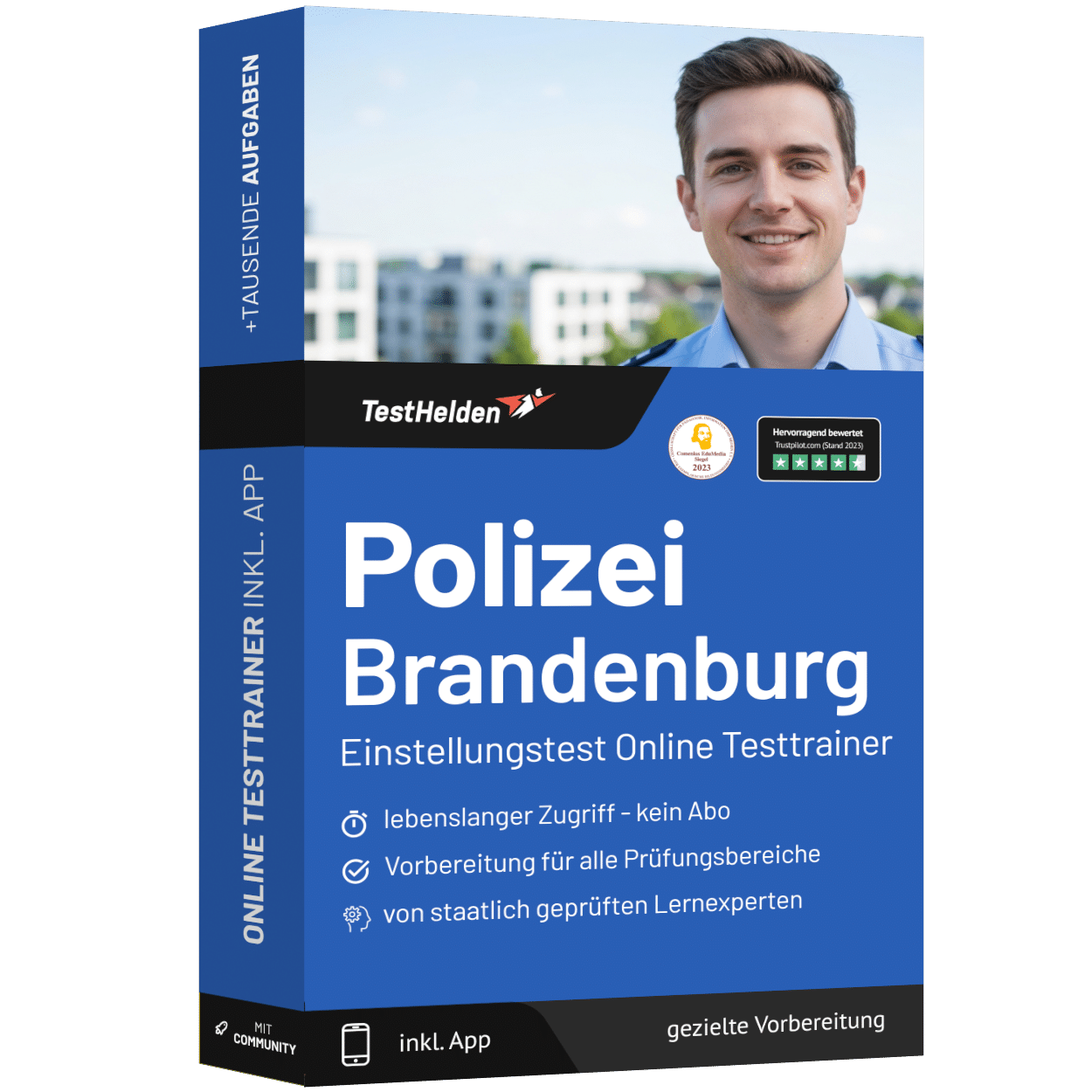 Polizei Brandenburg Einstellungstest 2026 üben - Online Testtrainer 1 Polizei Brandenburg Einstellungstest
