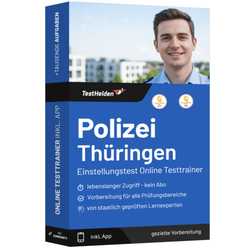 Polizei Thüringen Einstellungstest 2026 üben - Online Testtrainer