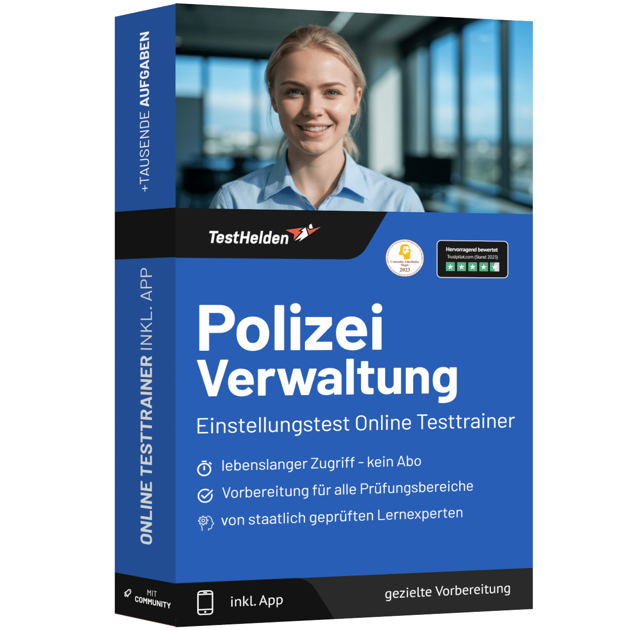 Polizei Verwaltung Einstellungstest 2026 üben - Online Testtrainer 1 Polizei Verwaltung Einstellungstest