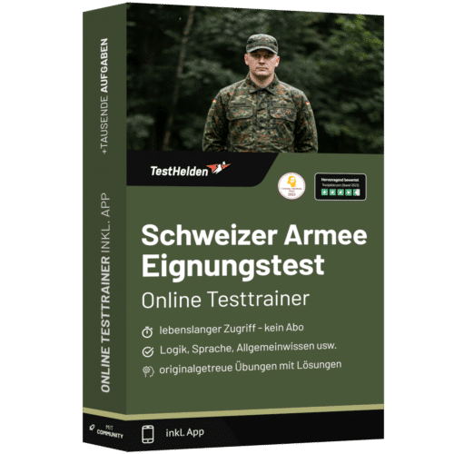 Schweizer Armee Eignungstest üben