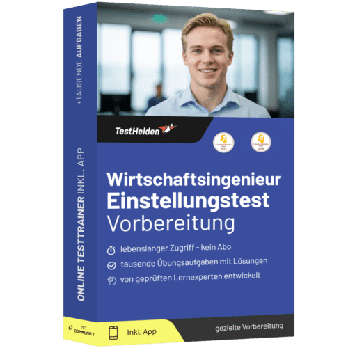 Wirtschaftsingenieur Einstellungstest 2026 üben - Online Testtrainer