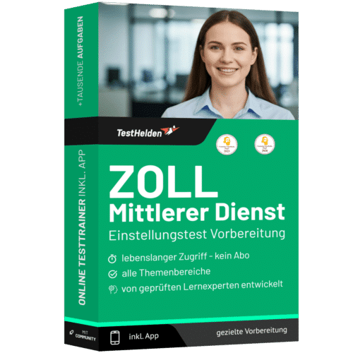 Zoll Mittlerer Dienst Einstellungstest 2026 üben - Online Testtrainer