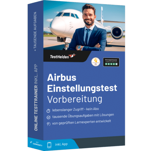 Airbus Einstellungstest Vorbereitung Online Testtrainer