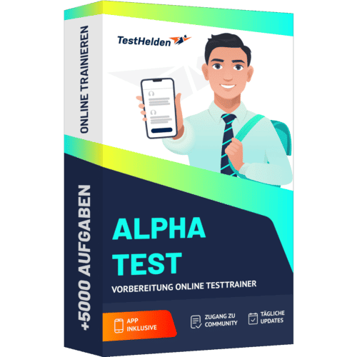 Alpha Test Vorbereitung Online Testtrainer cover print