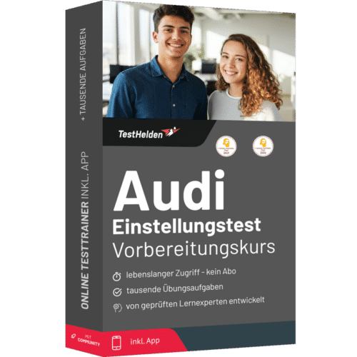 Audi Einstellungstest 2026 üben - Online-Testtrainer