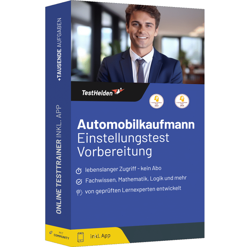 Automobilkaufmann Einstellungstest 2026 üben - Online Testtrainer 1 Automobilkaufmann Einstellungstest 2026 üben - Online Testtrainer