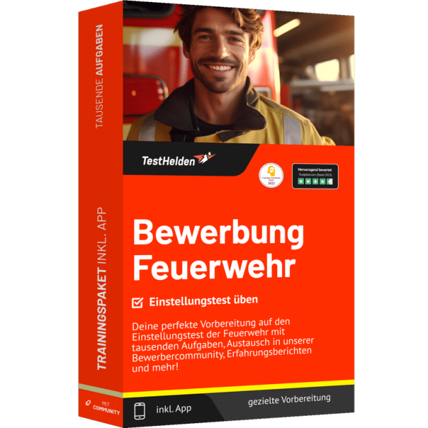 BEWERBUNG FEUERWEHR EINSTELLUNGSTEST UEBEN PRODUCTBOX