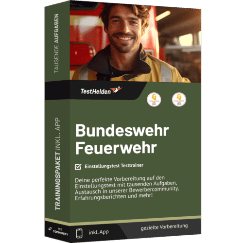Bundeswehr Feuerwehr Einstellungstest 2026 üben - Online Testtrainer