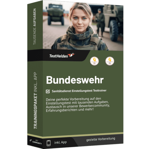 Bundeswehr Sanitätsdienst Einstellungstest 2026 - Online-Testtrainer