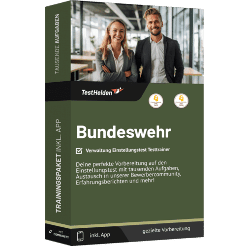 Bundeswehr Verwaltung Einstellungstest 2026 üben - Online Testtrainer