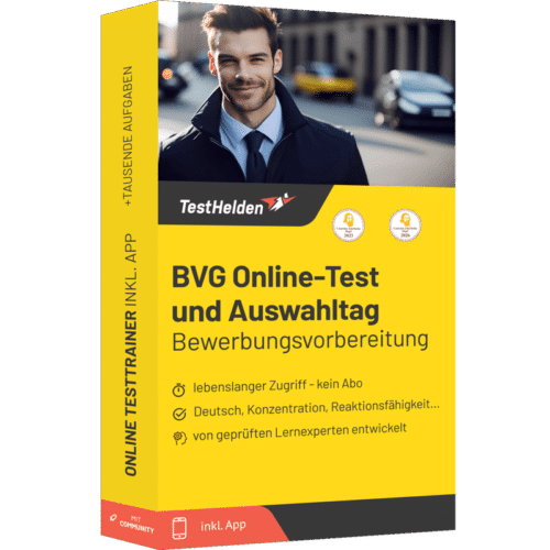 BVG Online-Test und Auswahltag Vorbereitung: Berliner Verkehrsbetriebe Einstellungstest und Bewerbung 2026 - Online Testtrainer