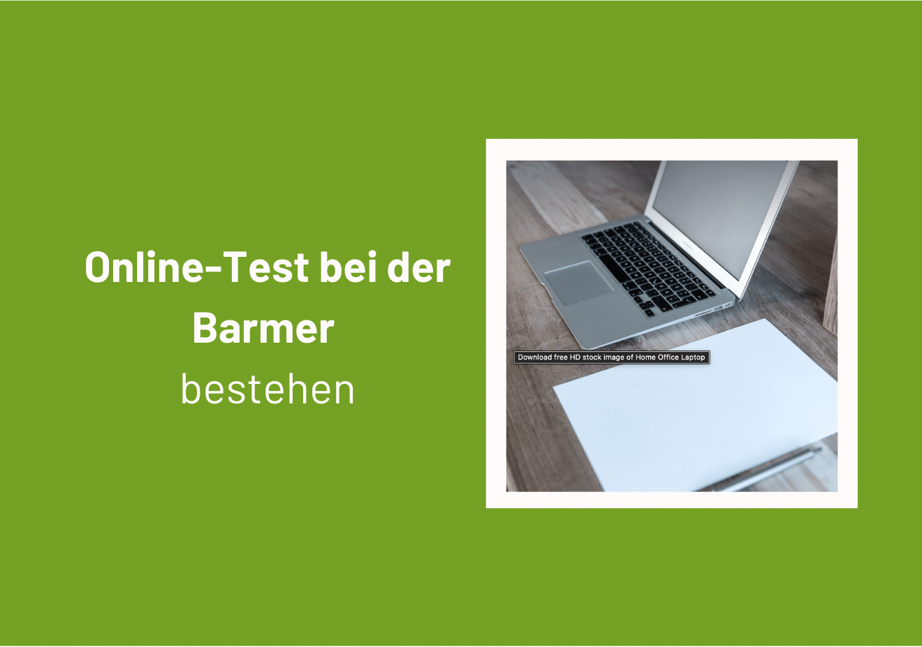 Barmer Online Test