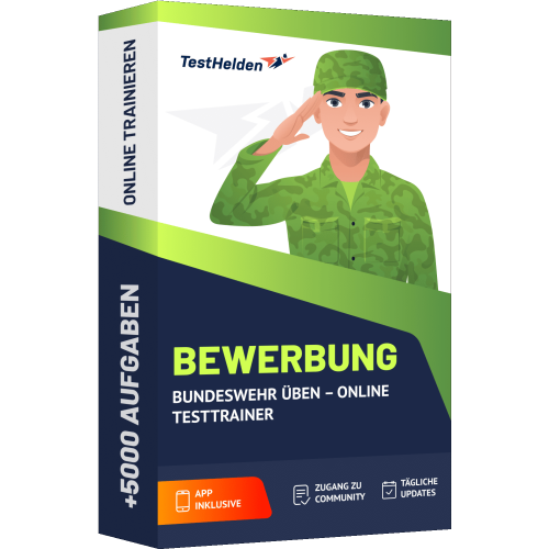 Bewerbung Bundeswehr ueben – Online Testtrainer cover print