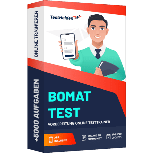 Bomat Test Vorbereitung Online Testtrainer cover print