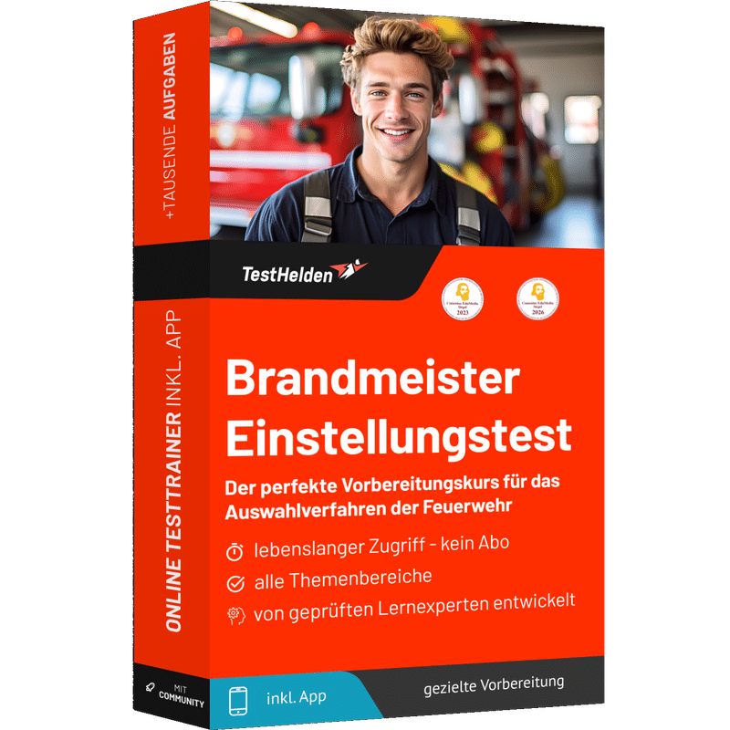 Brandmeister Einstellungstest 2026 üben - Online Testtrainer 1 Brandmeister Einstellungstest 2026 üben - Online Testtrainer