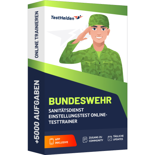 Bundeswehr Sanitaetsdienst Einstellungstest Online Testtrainer cover print 1