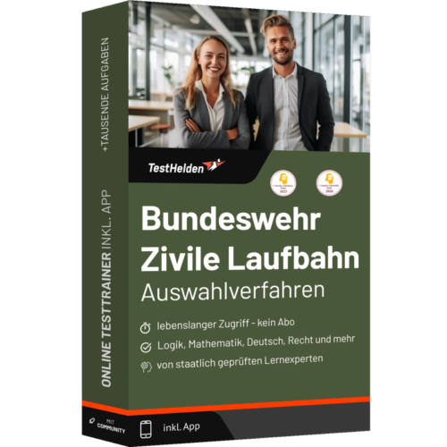 Bundeswehr Zivile Laufbahn Einstellungstest 2026 üben - Online Testtrainer
