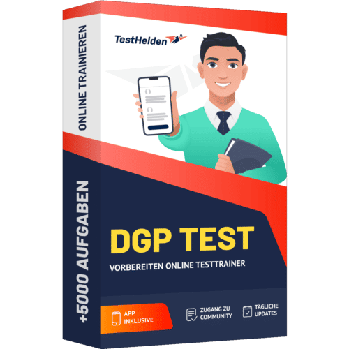 DGP Test vorbereiten Online Testtrainer cover print
