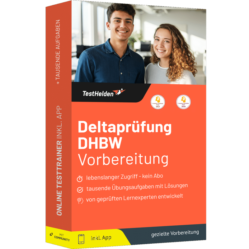 Deltaprüfung DHBW 2026 Vorbereitung - Online Testtrainer 1 Deltaprüfung DHBW 2026 Vorbereitung - Online Testtrainer