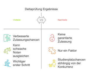 Deltaprüfung Ergebnisse Vor- und Nachteile