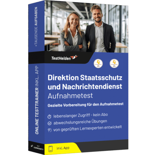 Direktion Staatsschutz und Nachrichtendienst Aufnahmetest Vorbereitung 2026 üben - Online Testtrainer