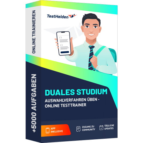 Duales Studium Auswahlverfahren ueben Online Testtrainer cover print
