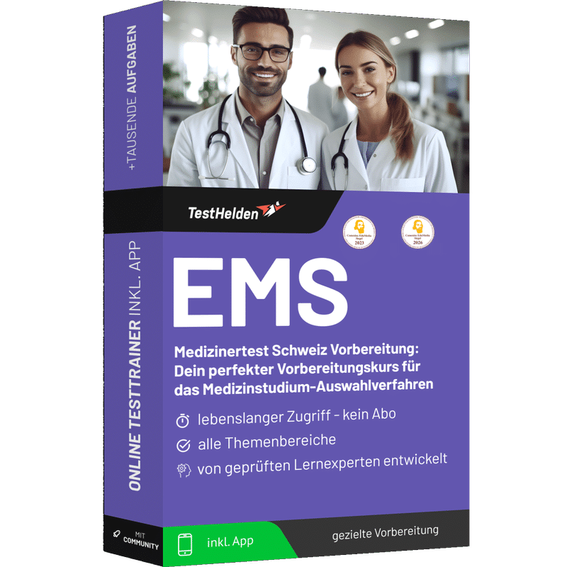 EMS Schweiz Medizinertest Vorbereitung 2026 üben - Online Testtrainer 1 EMS Schweiz Medizinertest Vorbereitung 2026 üben - Online Testtrainer