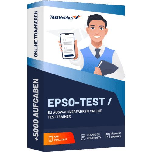 EPSO Test EU Auswahlverfahren Online Testtrainer cover print