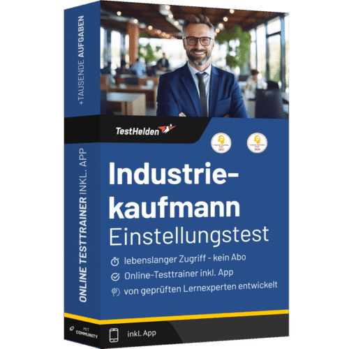 Einstellungstest Industriekaufmann / Industriekauffrau 2026 üben - Online Testtrainer
