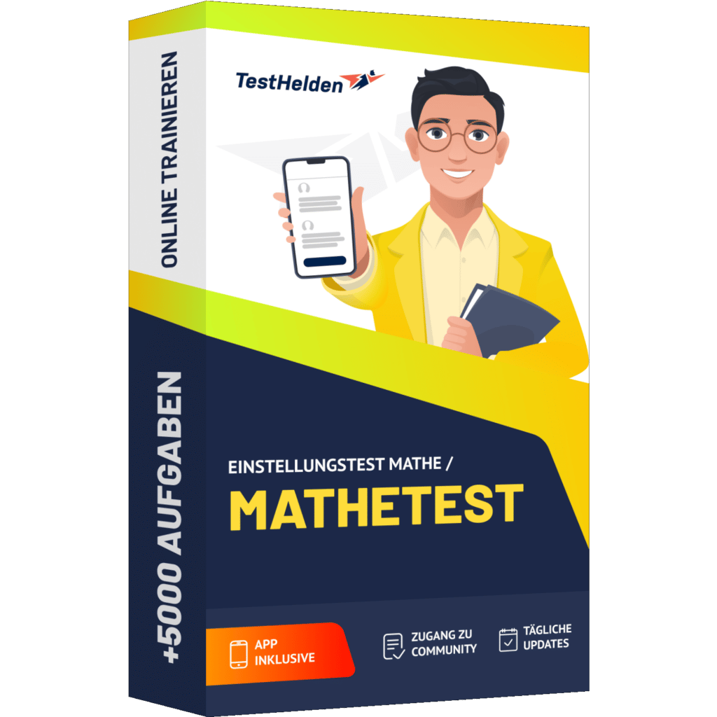 Einstellungstest Mathe 2023 üben - Mathetest Online Testtrainer