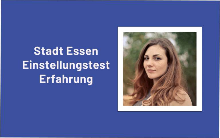 Einstellungstest Stadt Essen Erfahrung