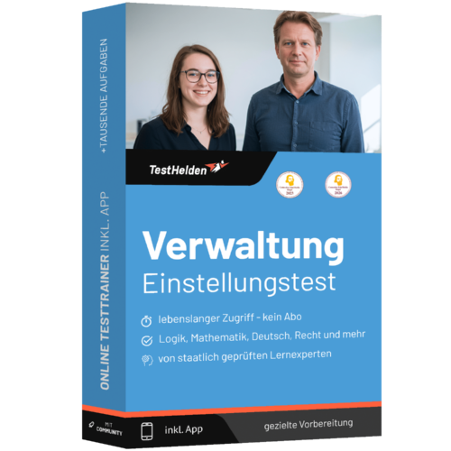 Verwaltung Einstellungstest 2026 üben - Online Testtrainer