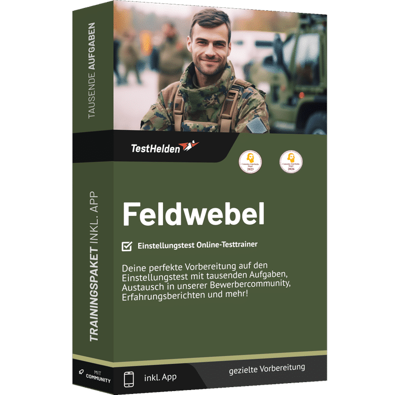 Feldwebel Einstellungstest 2026 üben - Online Testtrainer 1 Feldwebel Einstellungstest 2026 üben - Online Testtrainer