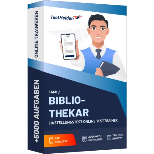 FaMI/ Bibliothekar Einstellungstest 2025 üben - Online Testtrainer