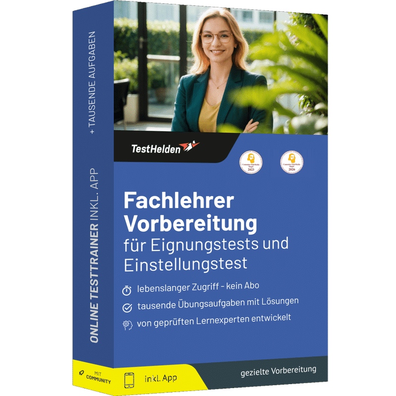 Fachlehrer Eignungstest & Einstellungstest Vorbereitung 2026 - Online-Testtrainer 1 Fachlehrer Eignungstest & Einstellungstest Vorbereitung 2026 - Online-Testtrainer