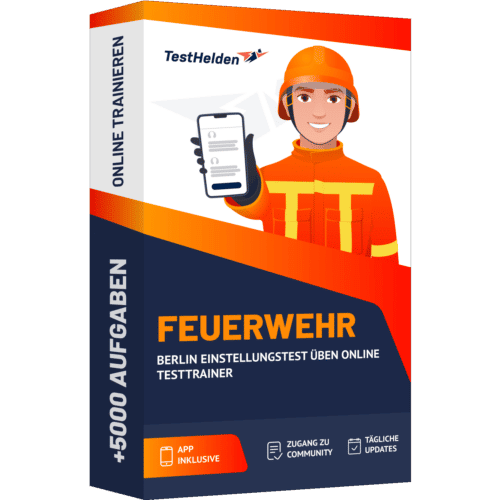 Feuerwehr Berlin Einstellungstest ueben Online Testtrainer cover print