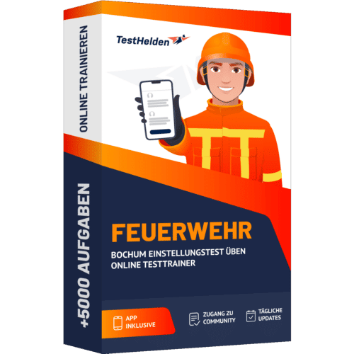 Feuerwehr Bochum Einstellungstest ueben Online Testtrainer cover print