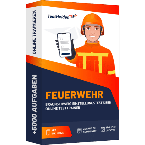 Feuerwehr Braunschweig Einstellungstest ueben Online Testtrainer cover print