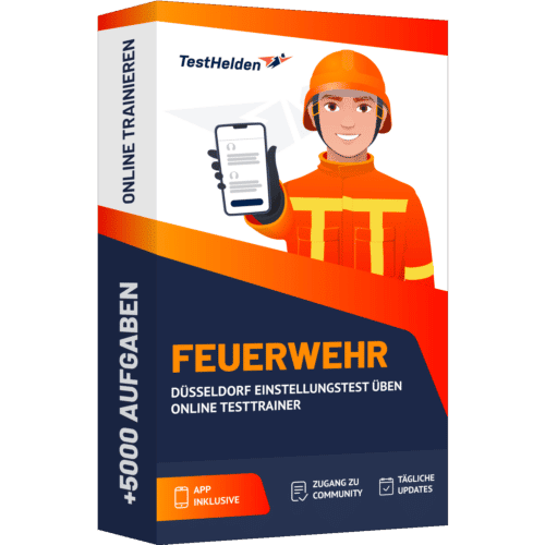 Feuerwehr Duesseldorf Einstellungstest ueben Online Testtrainer cover print