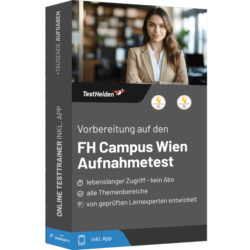 FH Campus Wien Aufnahmetest Vorbereitung Österreich 2026 - Online Testtrainer 1 FH Campus Wien Aufnahmetest Vorbereitung Österreich 2026 - Online Testtrainer