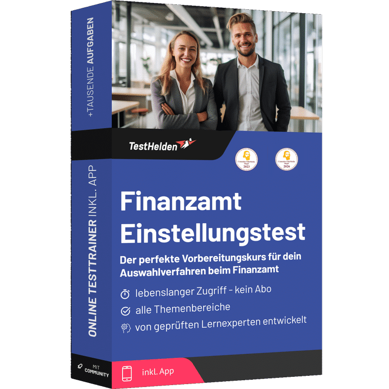 Finanzamt Einstellungstest 2026 üben - Online Testtrainer 1 Finanzamt Einstellungstest 2026 üben - Online Testtrainer