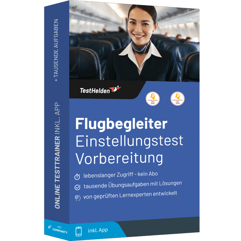 Flugbegleiter Einstellungstest 2026 üben - Online Testtrainer 1 Flugbegleiter Einstellungstest 2026 üben - Online Testtrainer