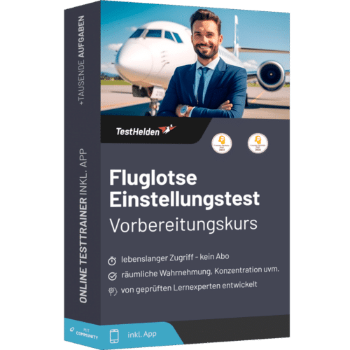 Fluglotse Einstellungstest 2026 üben - Online Testtrainer