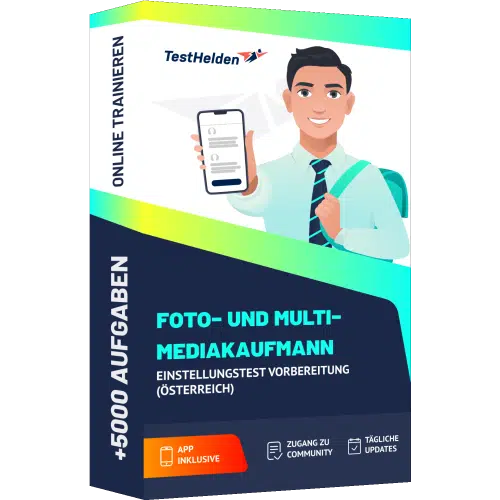 Foto- und Multimediakaufmann Österreich Einstellungstest Vorbereitung